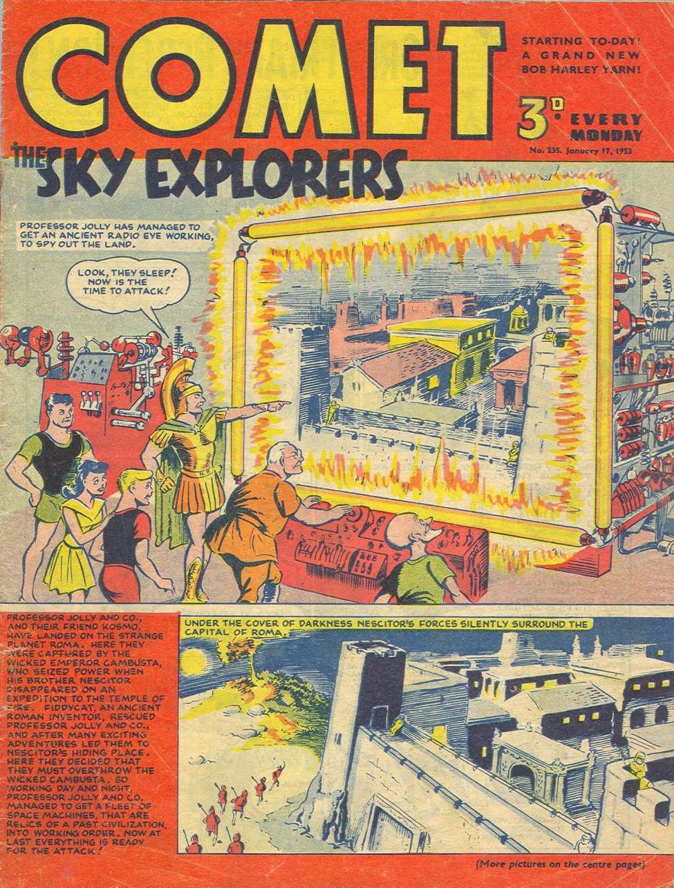 Comic Book Cover For The Comet 235