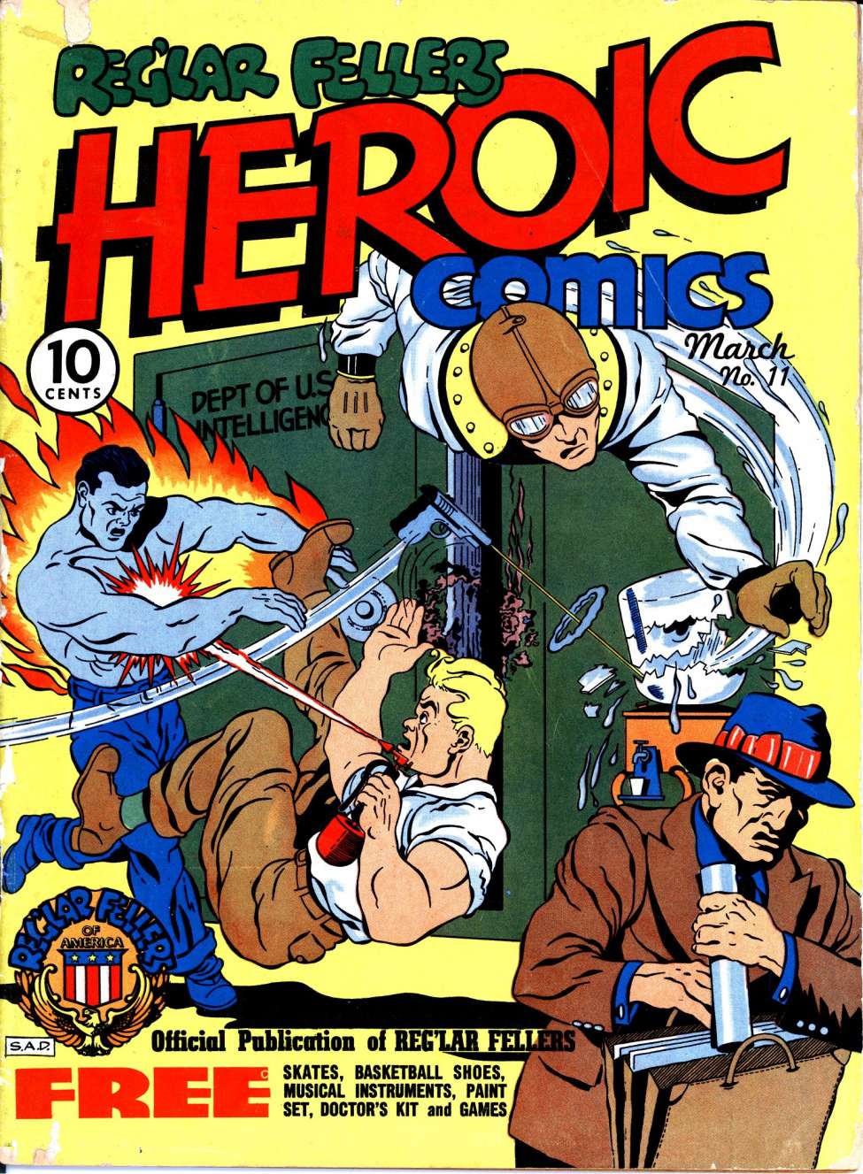 Comic Book Cover For Reg'lar Fellers Heroic Comics 11