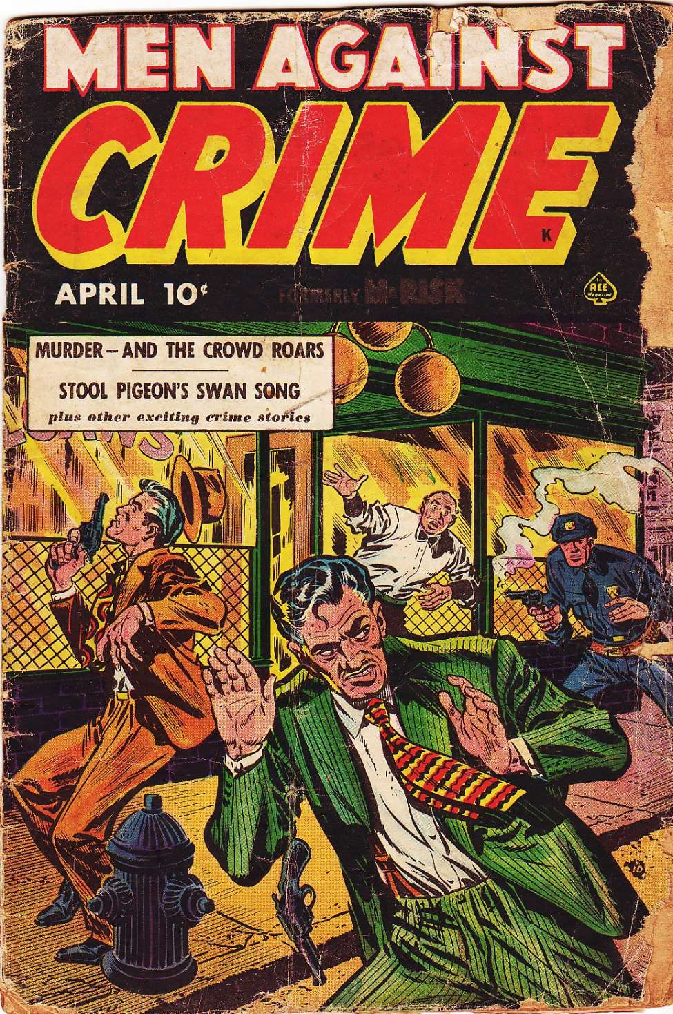 Comic Book Cover For Men Against Crime 4 - Version 1