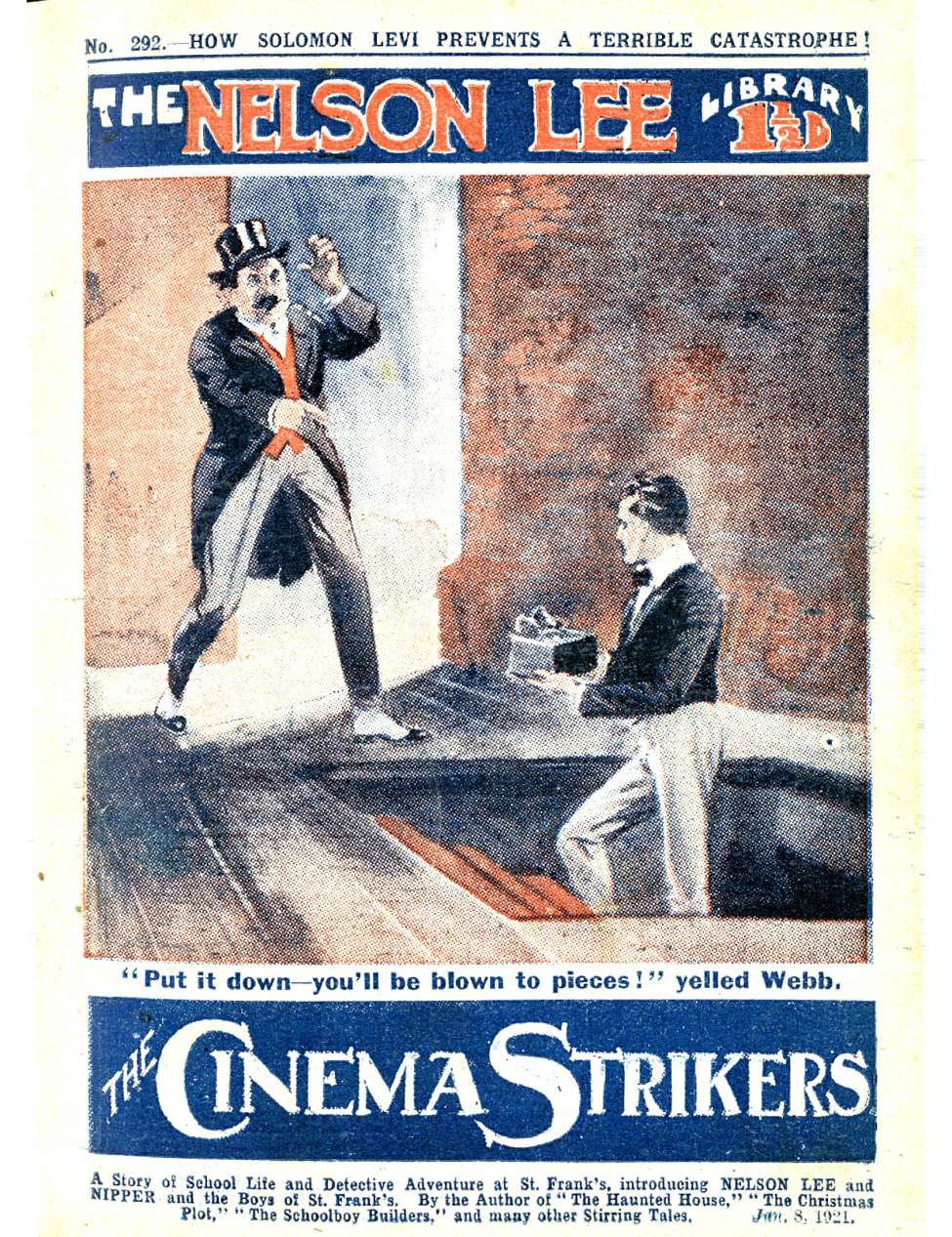 Comic Book Cover For Nelson Lee Library s1 292 - The Cinema Strikers