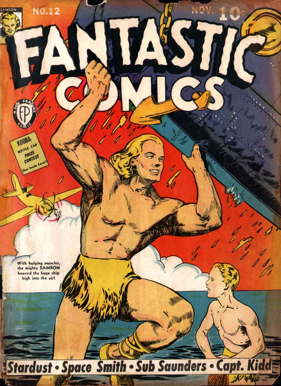 Comic Book Cover For Fantastic Comics 12 - Version 2