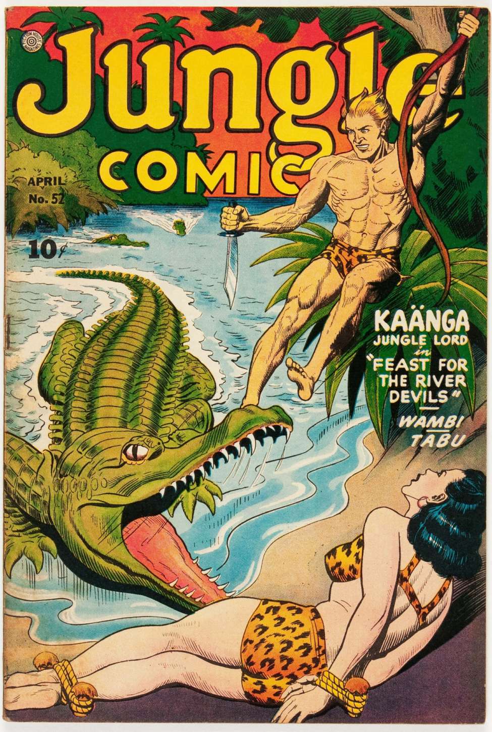 Comic Book Cover For Jungle Comics 52