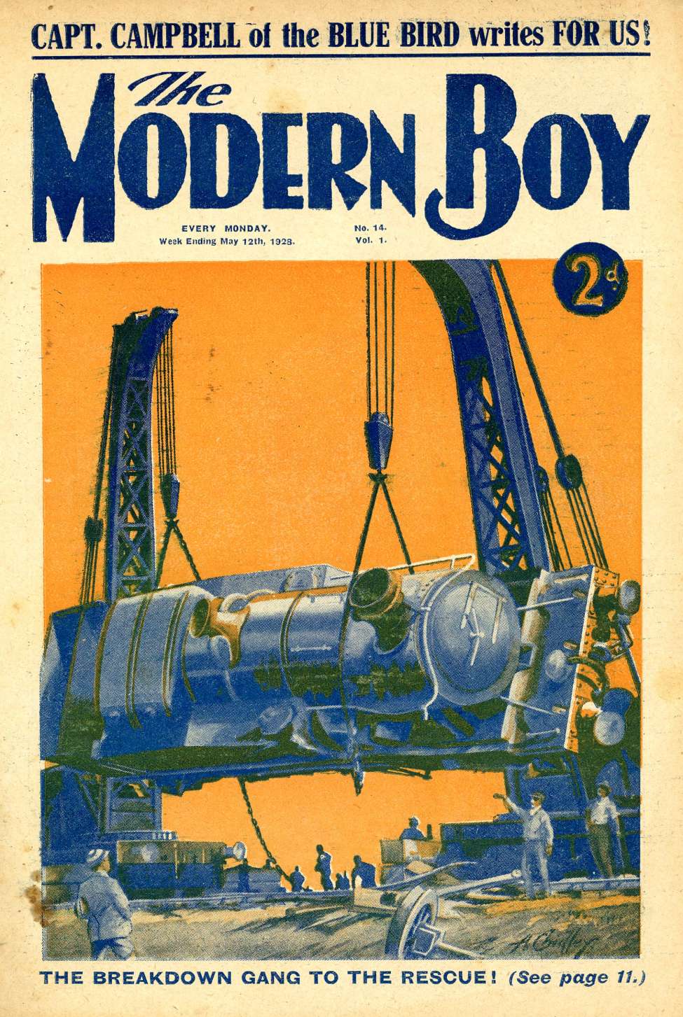 Comic Book Cover For The Modern Boy 14 - The Breakdown Gang to the Rescue