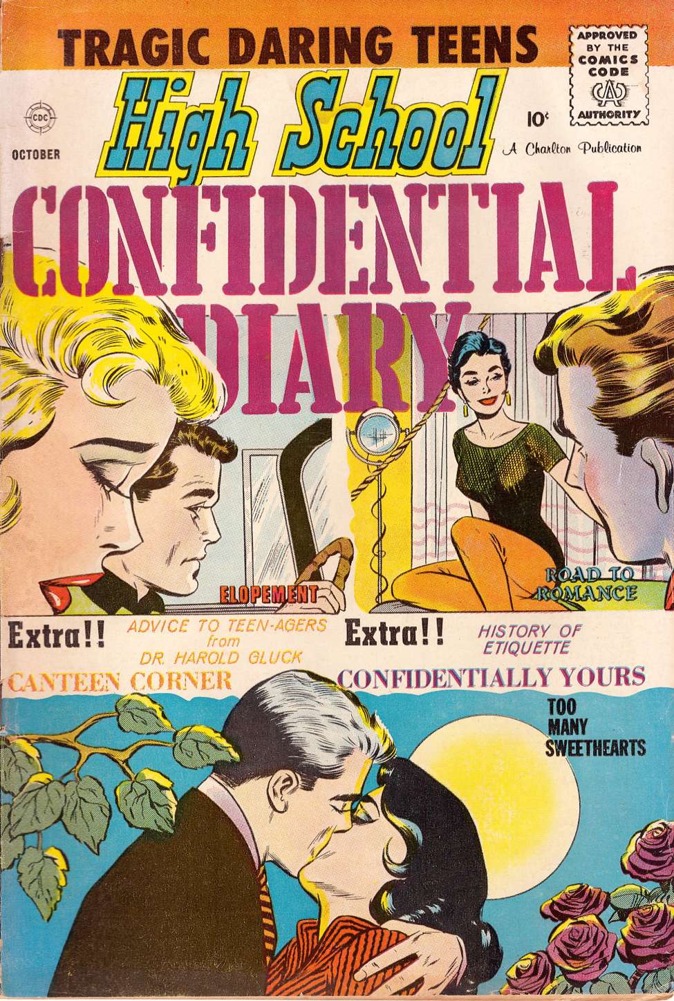 Comic Book Cover For High School Confidential Diary 3