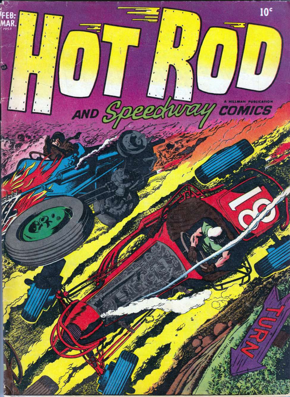 Comic Book Cover For Hot Rod and Speedway Comics 4