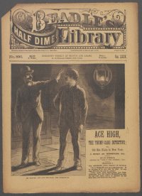 Large Thumbnail For Beadle's Half Dime Library 890 - Ace High, the Trump-Card Detective