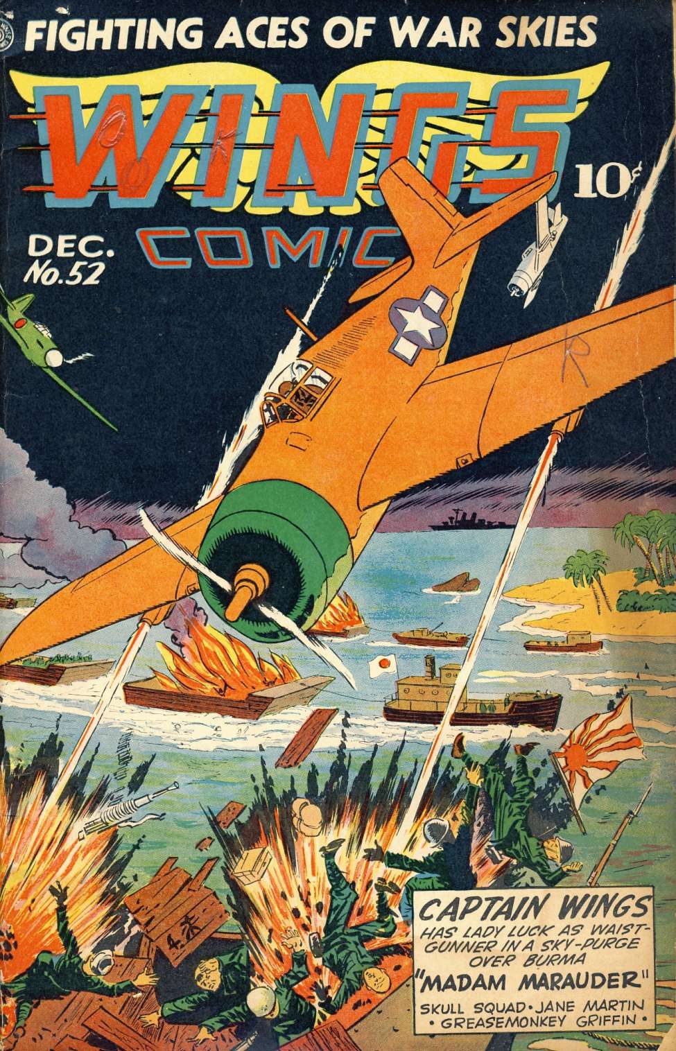 Comic Book Cover For Wings Comics 52