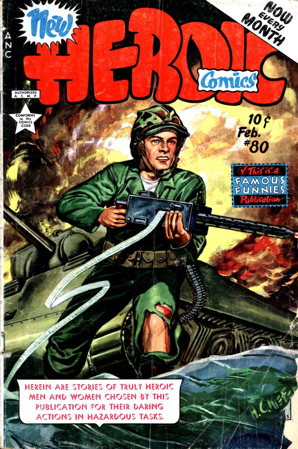 Comic Book Cover For New Heroic Comics 80