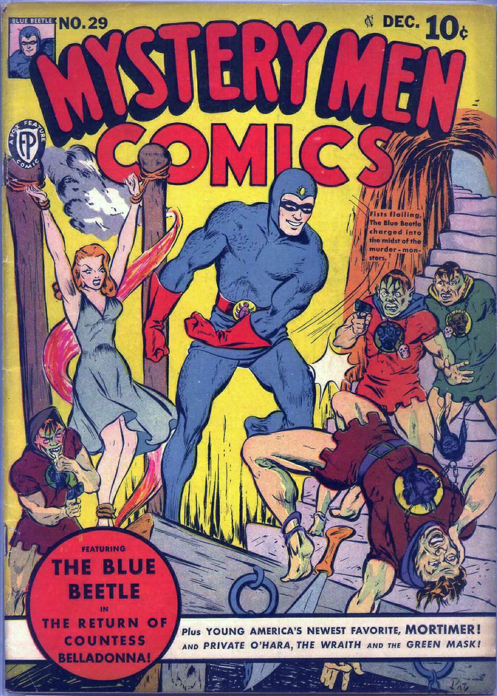 Comic Book Cover For Mystery Men Comics 29 (7fiche)
