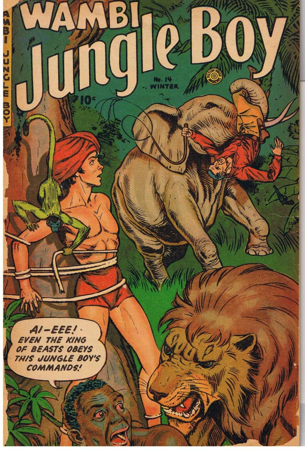 Comic Book Cover For Wambi, Jungle Boy 14