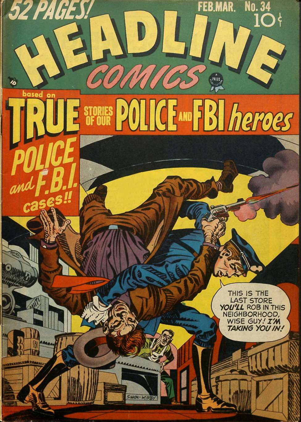 Comic Book Cover For Headline Comics 34 - Version 1
