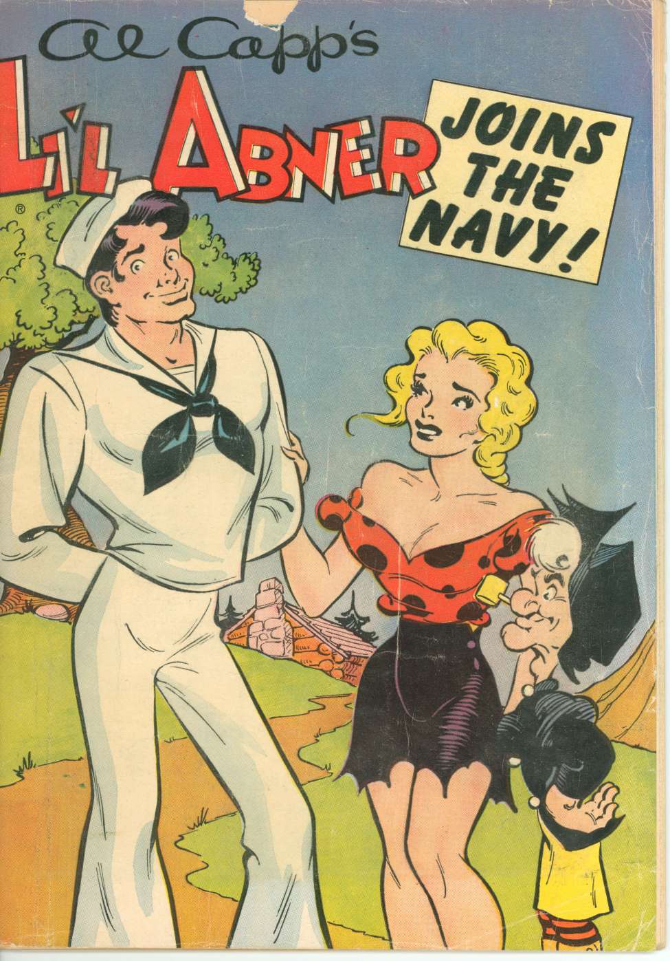 Comic Book Cover For Li'l Abner Joins The Navy