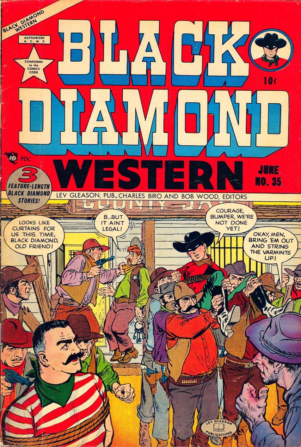 Comic Book Cover For Black Diamond Western 35