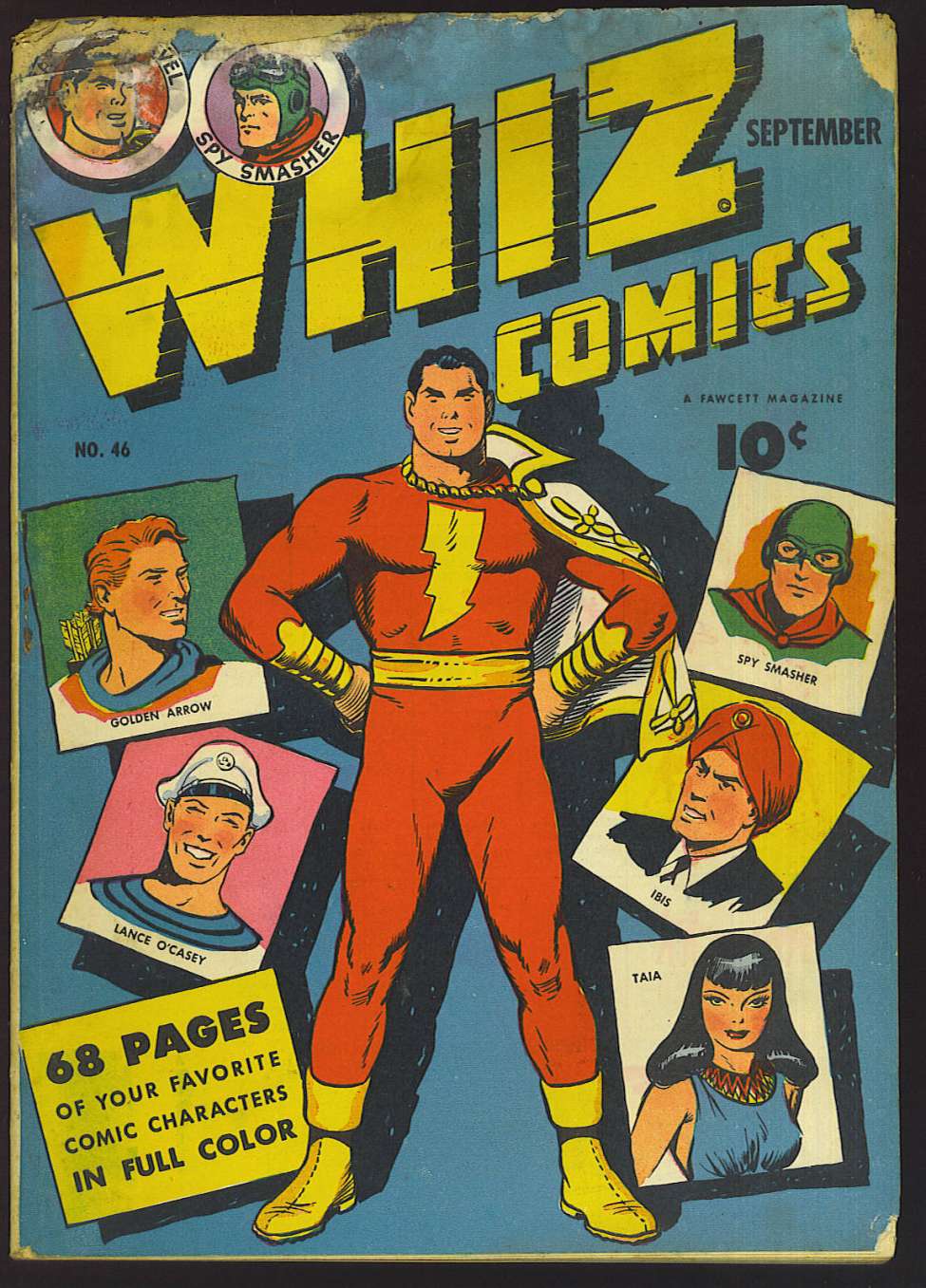 Comic Book Cover For Whiz Comics 46 (paper/4fiche)