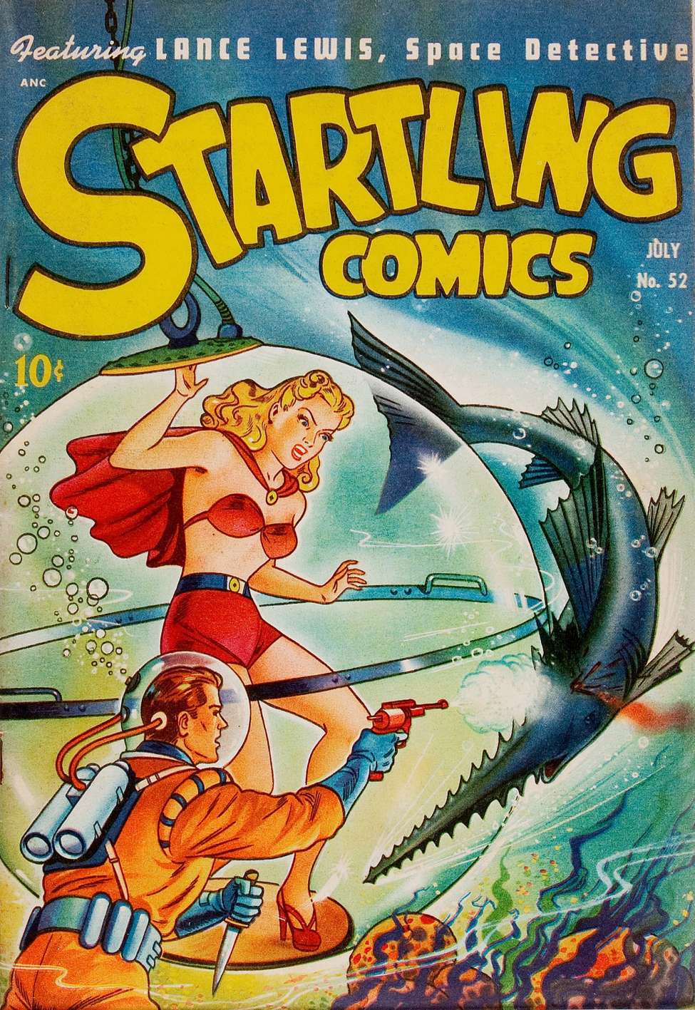 Comic Book Cover For Startling Comics 52