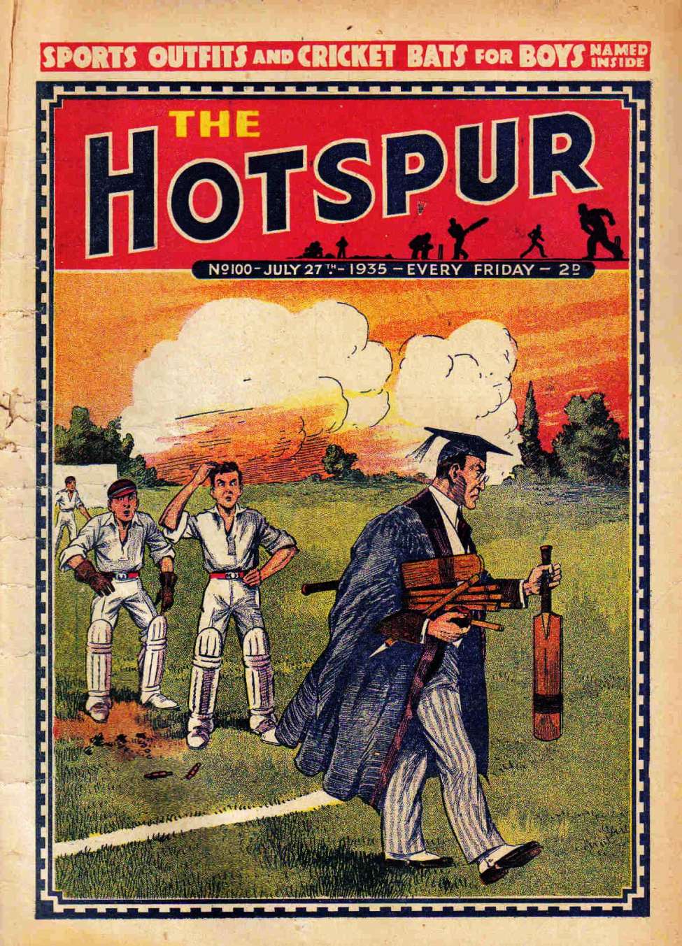 Comic Book Cover For The Hotspur 100