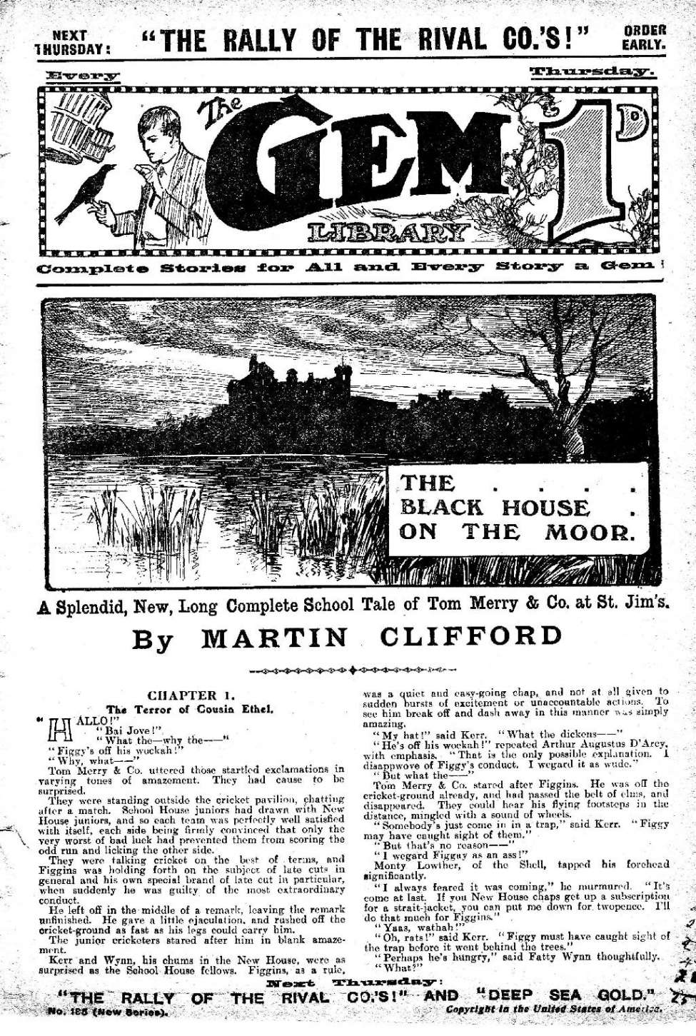 Book Cover For The Gem v2 185 - The Black House on the Moor
