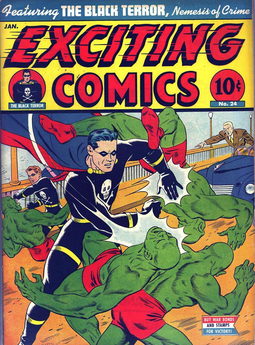 Comic Book Cover For Exciting Comics 24