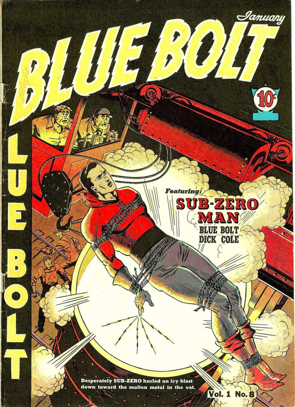 Comic Book Cover For Blue Bolt v1 8