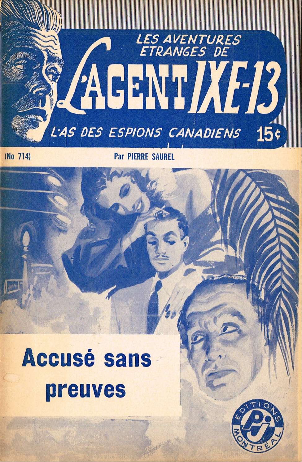 Book Cover For L'Agent IXE-13 v2 714 - Accusé sans preuves