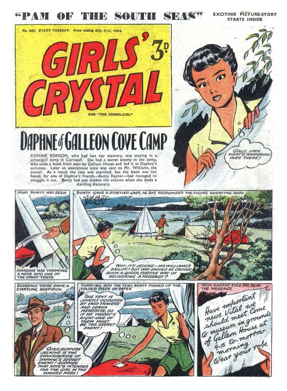 Comic Book Cover For Girls' Crystal 980