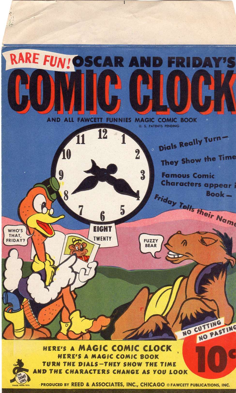 Comic Book Cover For Oscar and Friday's Comic Clock