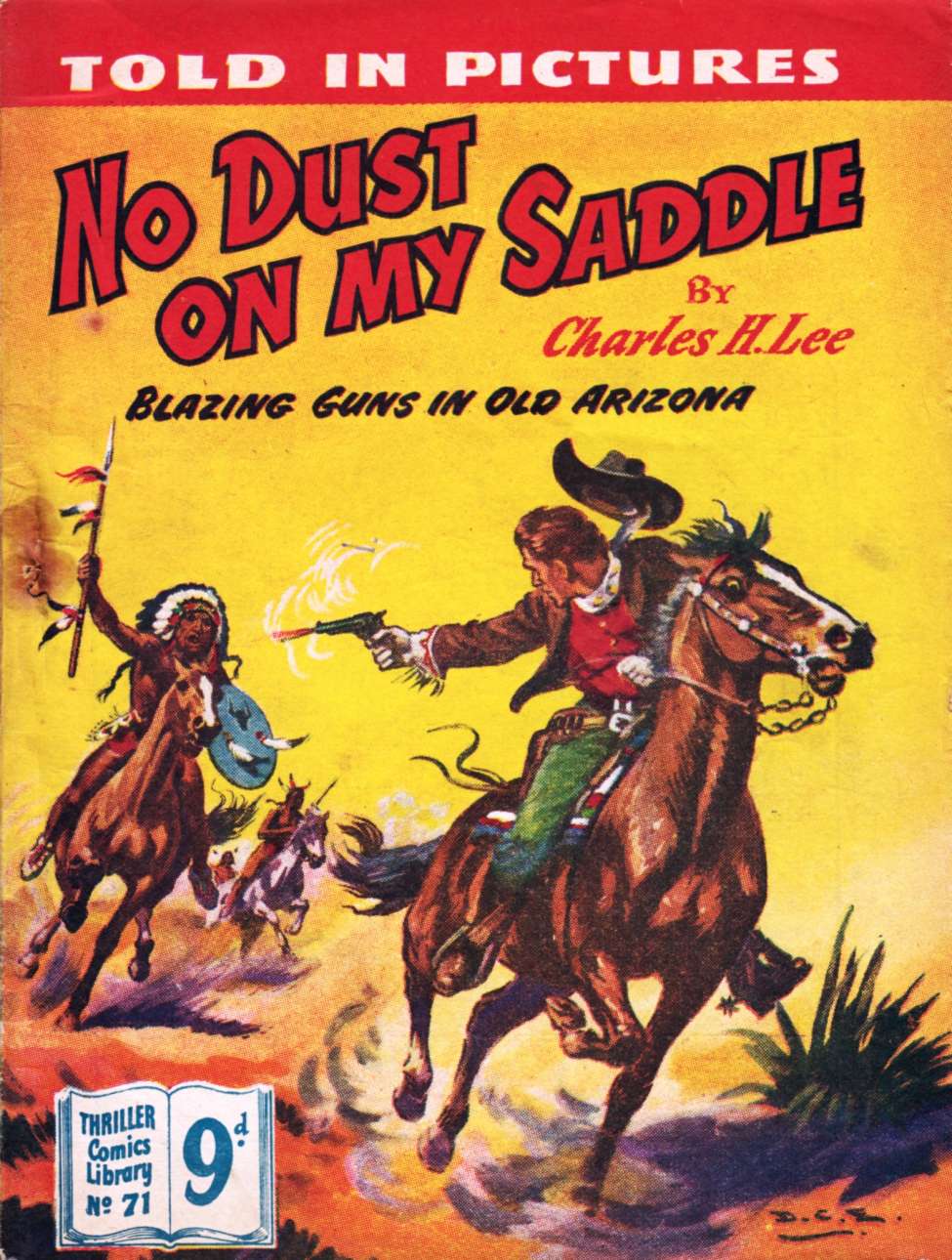 Book Cover For Thriller Comics Library 71 - No Dust on My Saddle