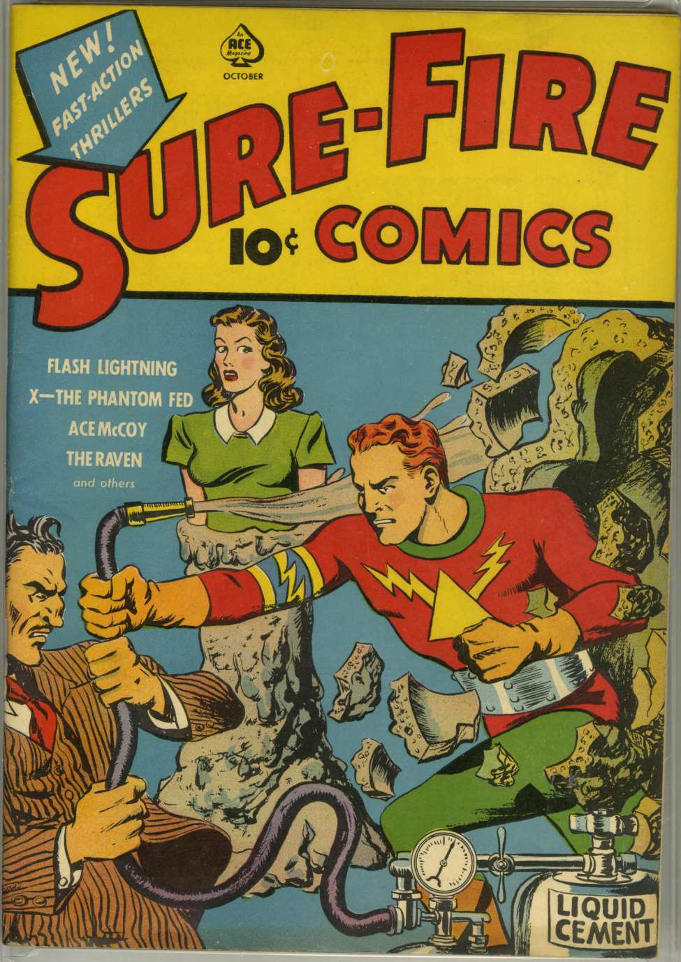 Comic Book Cover For Sure-Fire Comics 3b