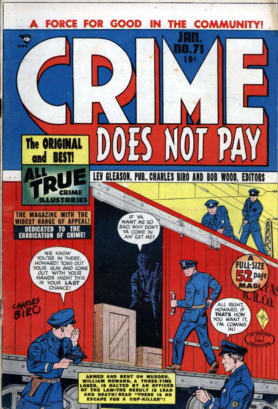 Comic Book Cover For Crime Does Not Pay 71