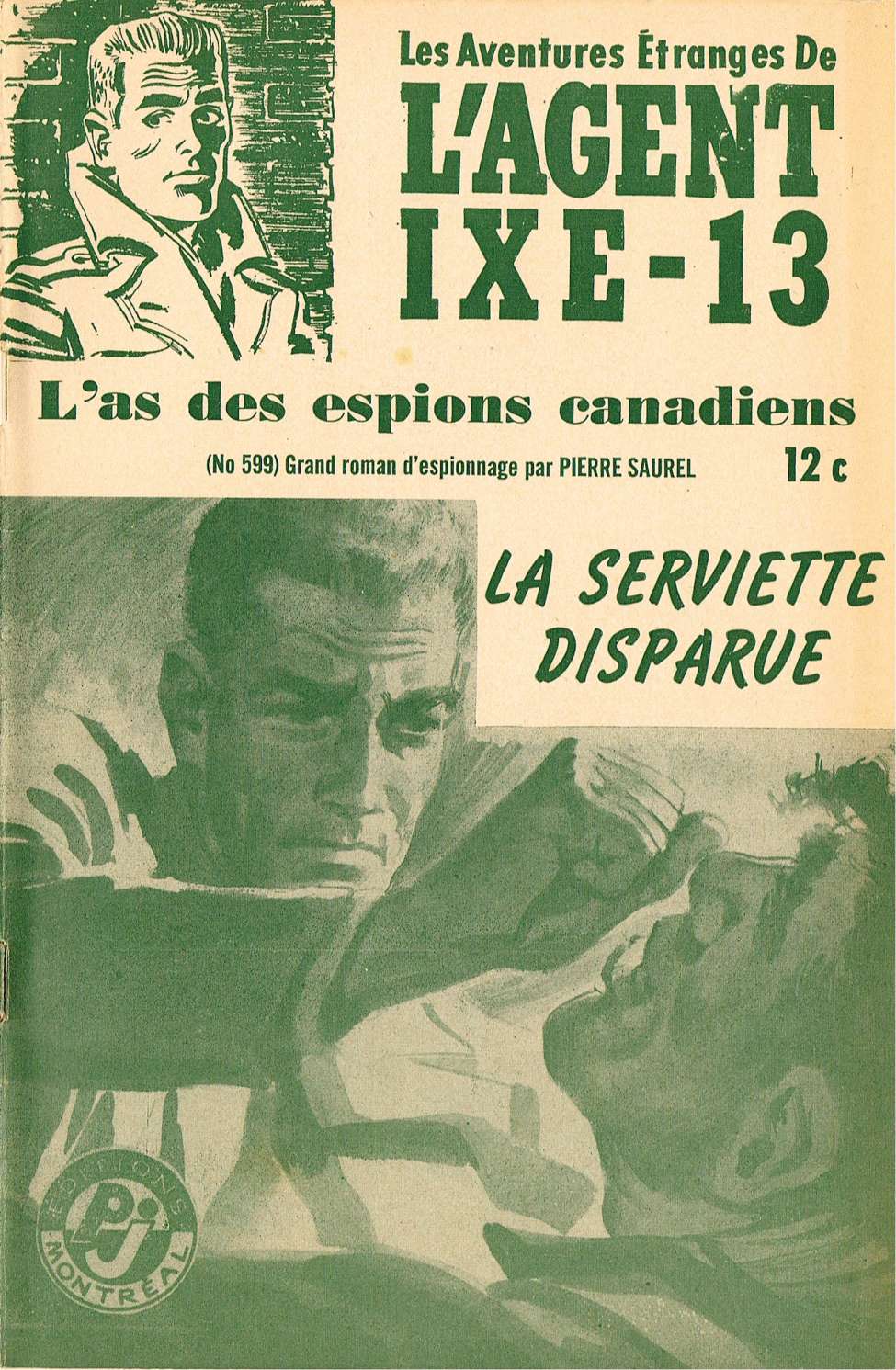 Book Cover For L'Agent IXE-13 v2 599 - La serviette disparue