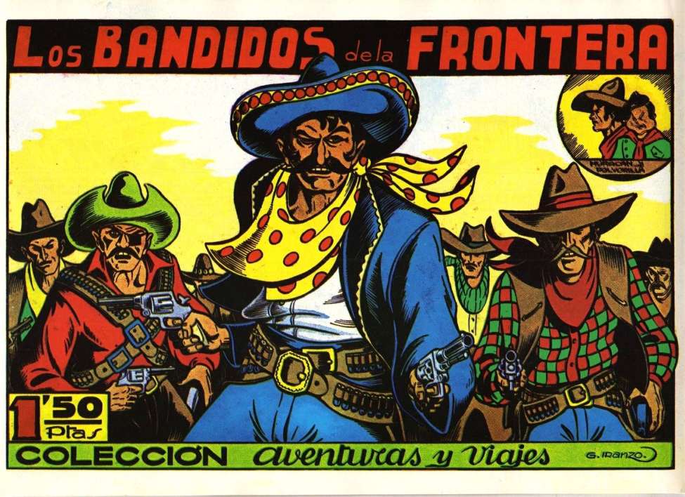 Comic Book Cover For Aventuras y viajes - Huracán y Polvorilla 2 - Los bandidos de la frontera