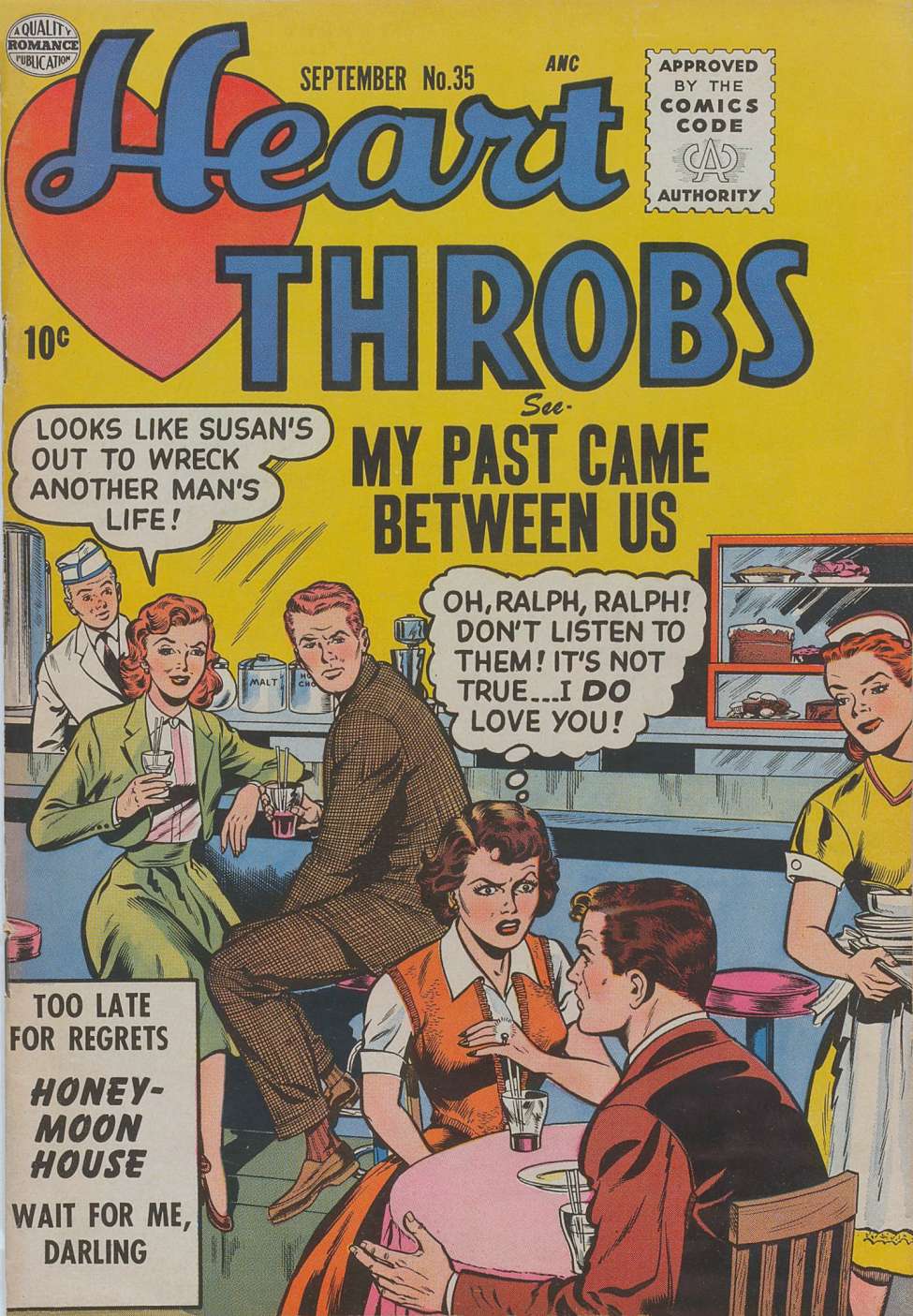 Comic Book Cover For Heart Throbs 35
