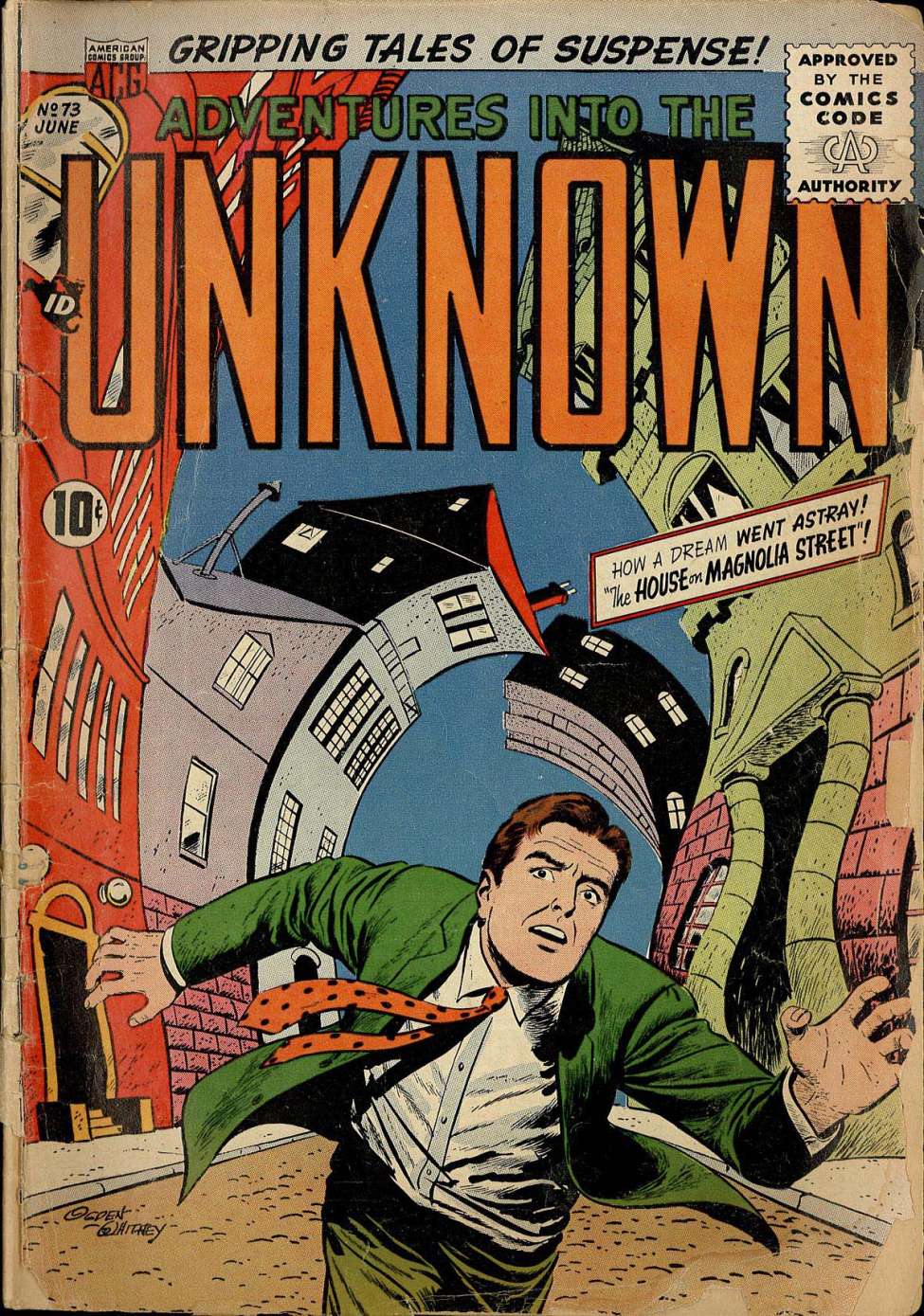 Comic Book Cover For Adventures into the Unknown 73