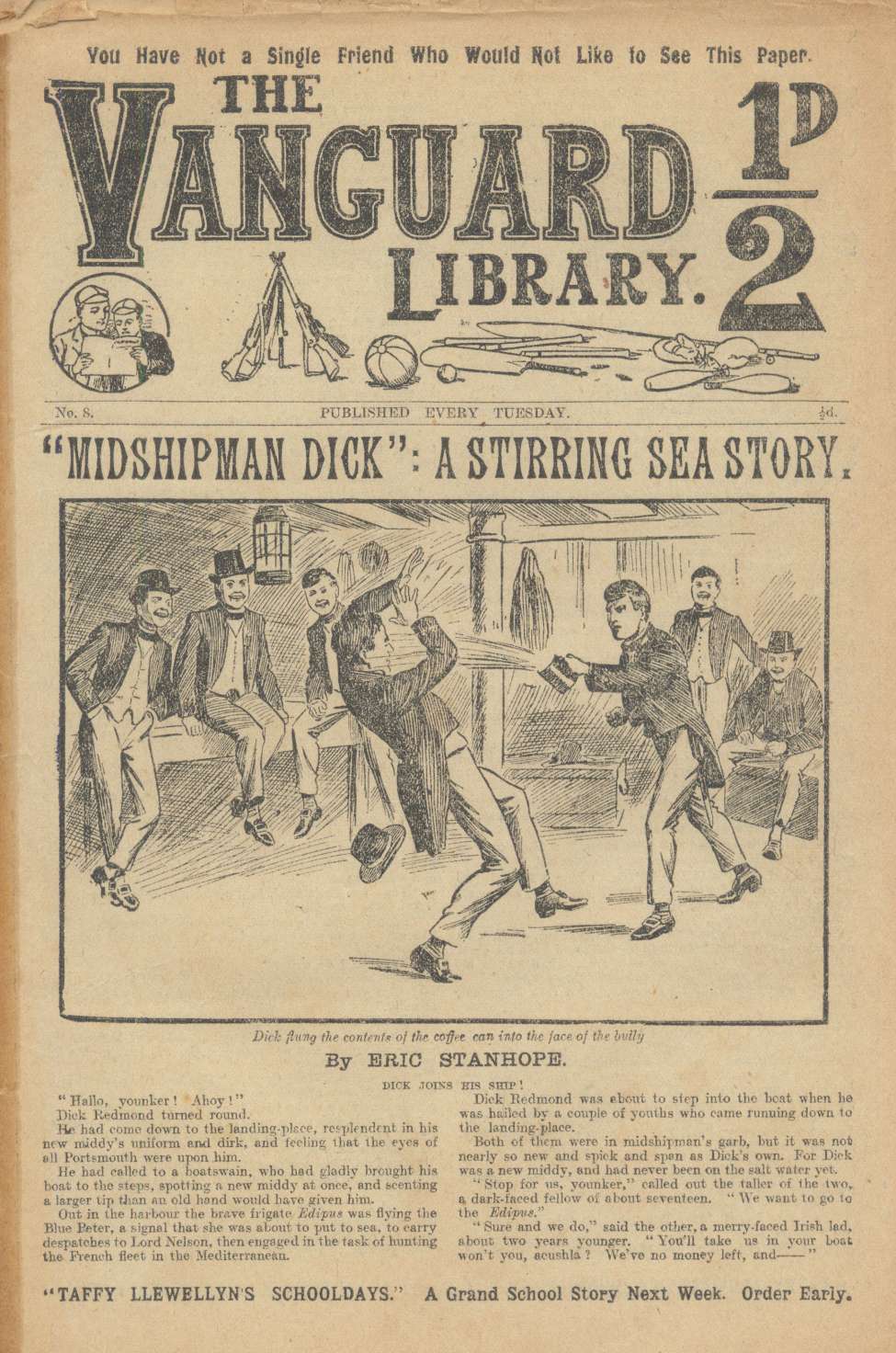 Book Cover For Vanguard Library 8 - Midshipman Dick