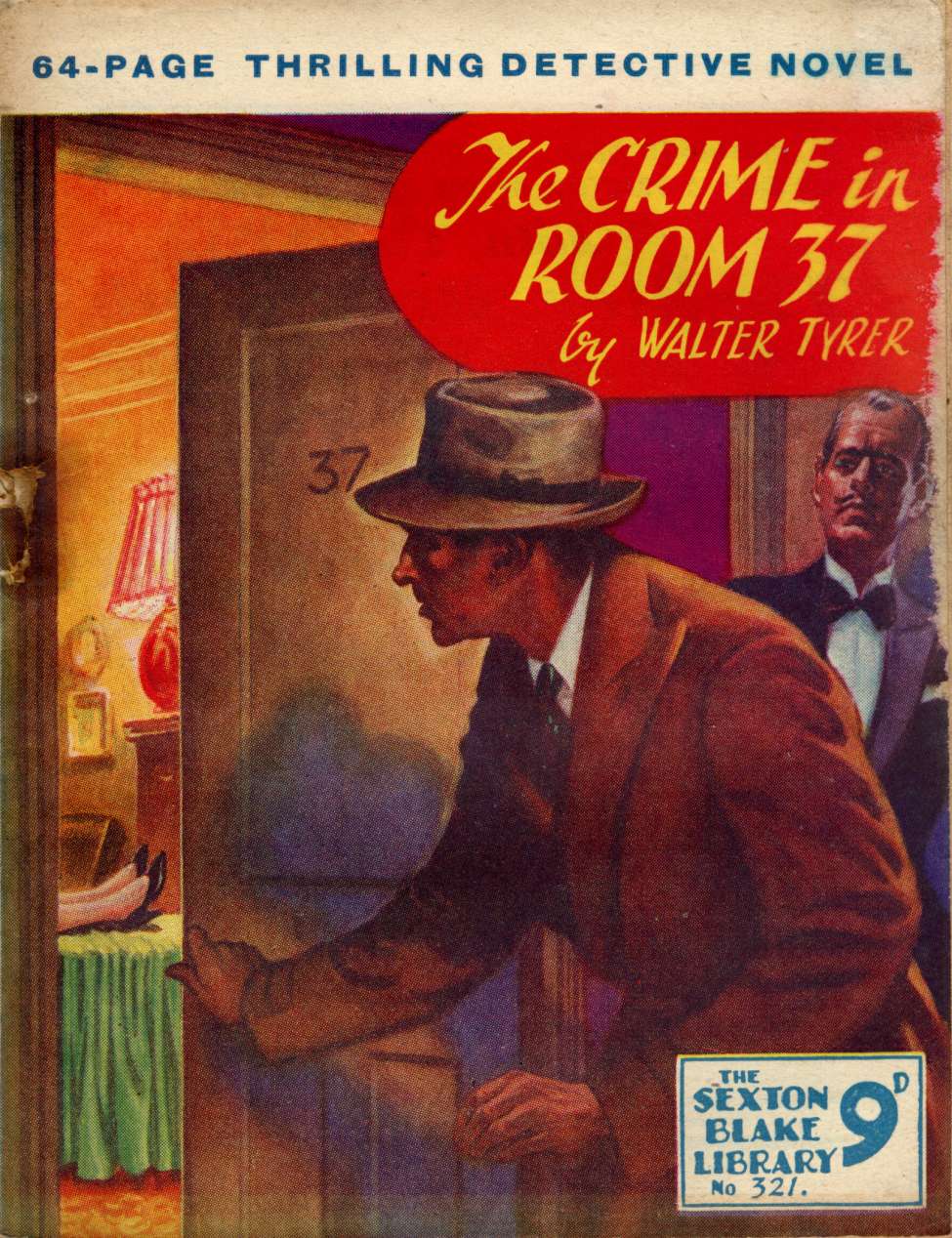 Book Cover For Sexton Blake Library S3 321 - The Crime in Room 37