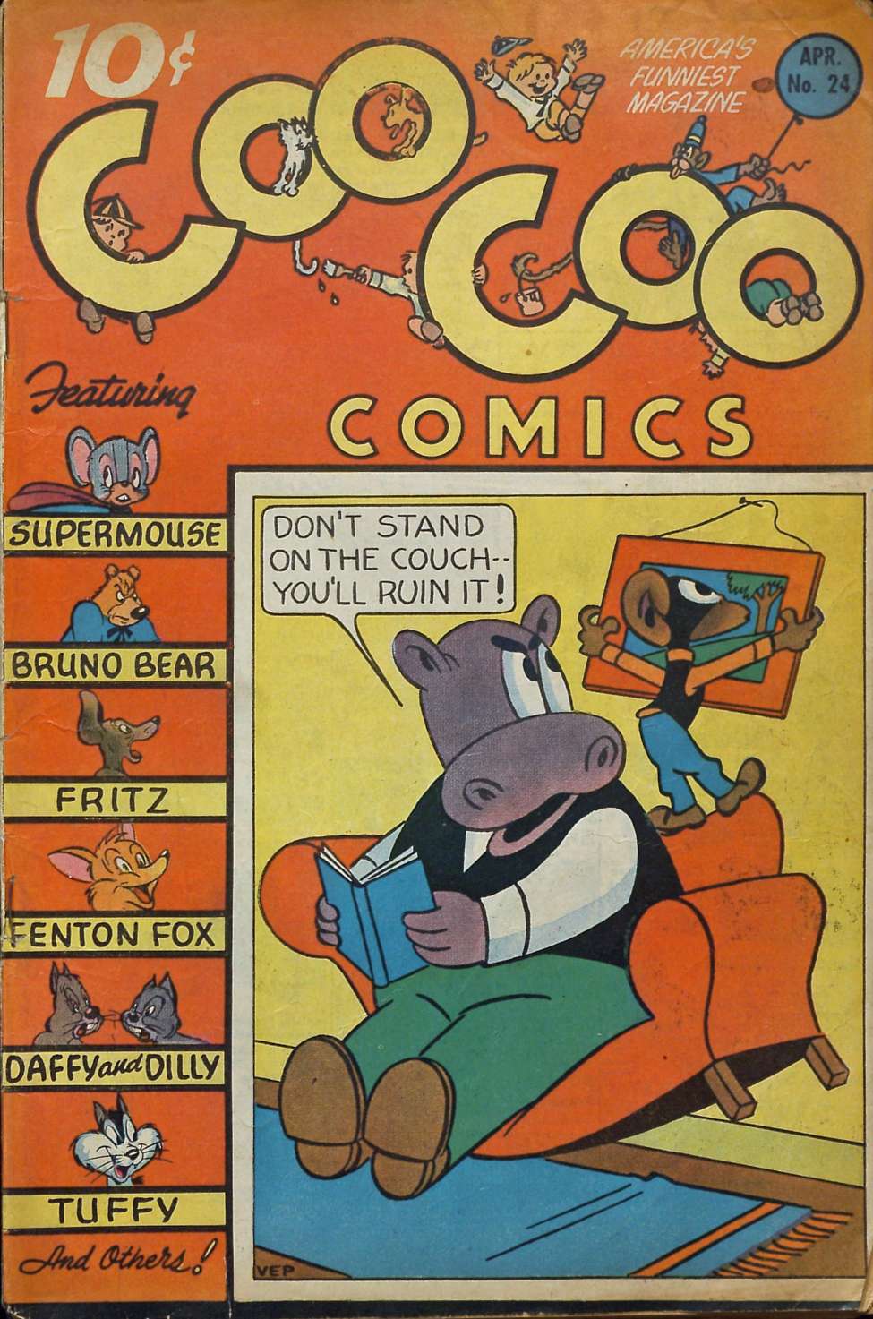 Comic Book Cover For Coo Coo Comics 24