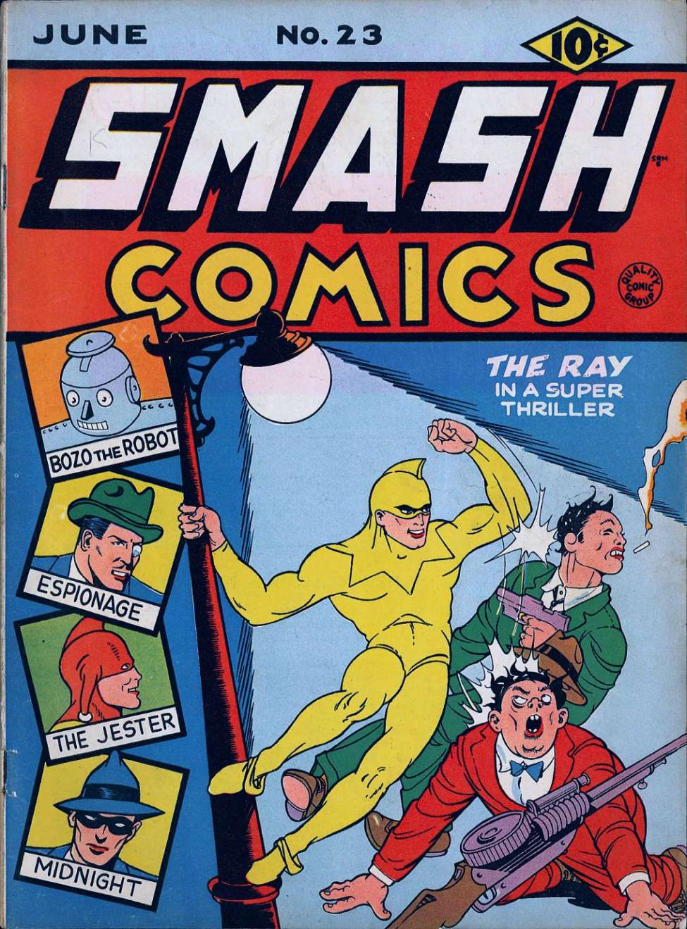 Comic Book Cover For Smash Comics 23