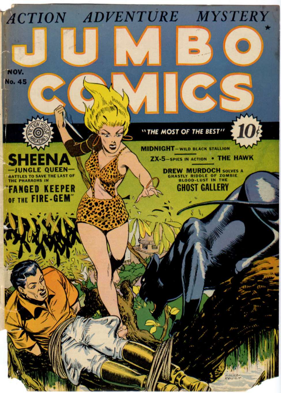 Comic Book Cover For Jumbo Comics 45