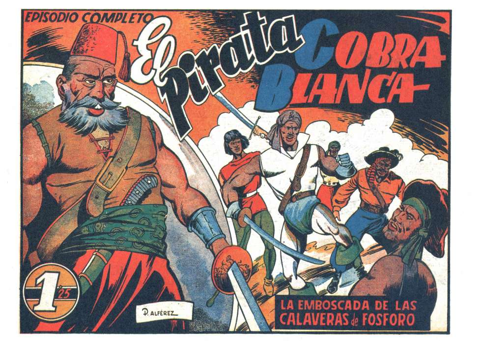 Comic Book Cover For Pirata Cobra Blanca 7 - La Emboscada de las Calaveras de Fosforo