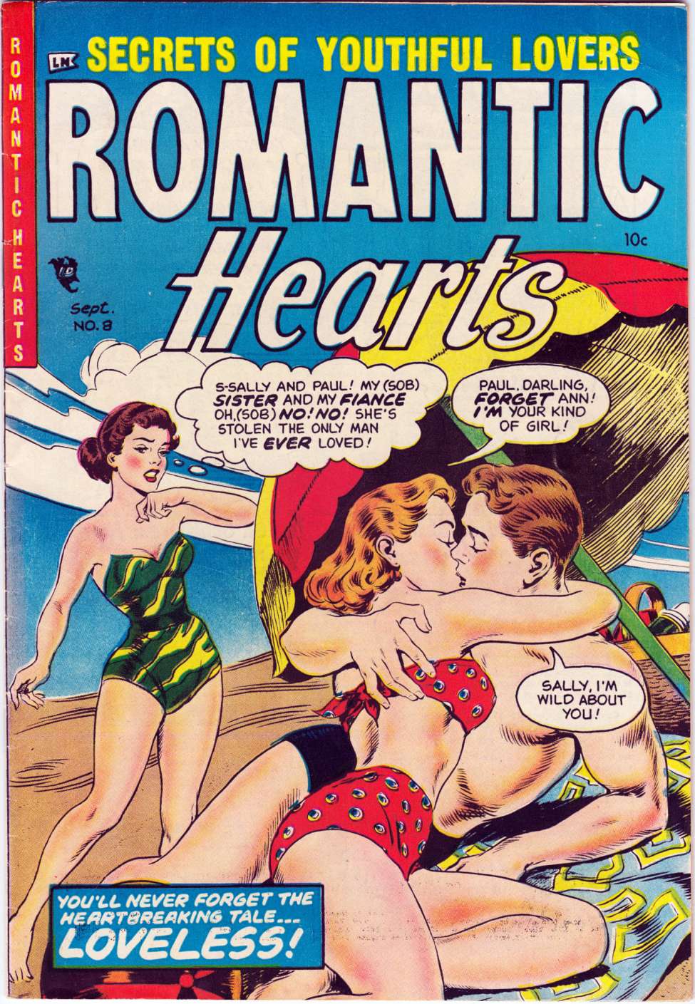 Comic Book Cover For Romantic Hearts v2 8 (alt) - Version 2