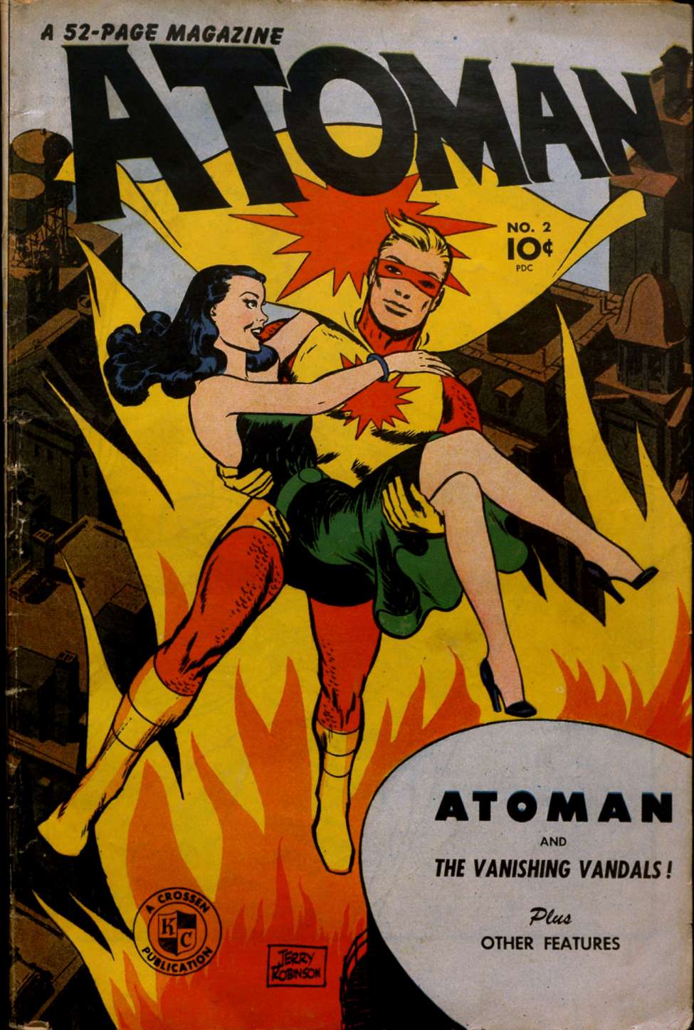Comic Book Cover For Atoman Comics 2