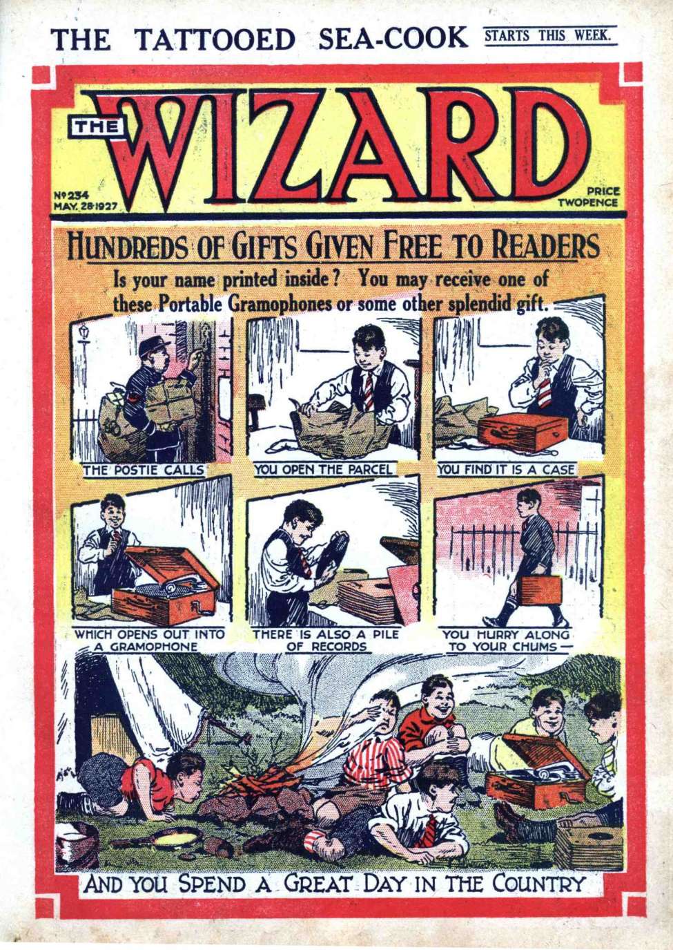 Comic Book Cover For The Wizard 234