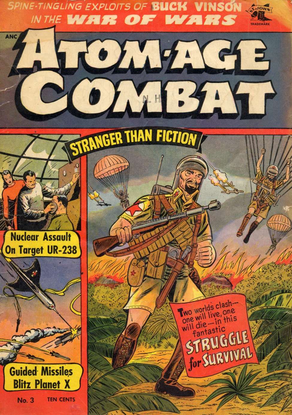 Comic Book Cover For Atom-Age Combat 3