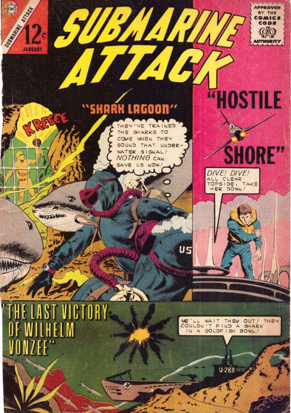 Comic Book Cover For Submarine Attack 43