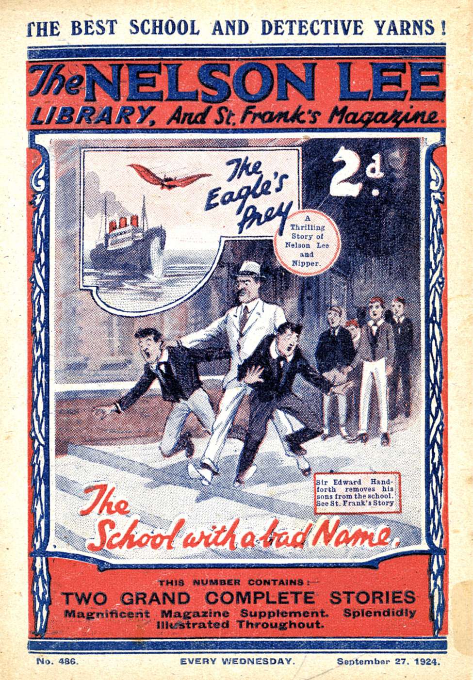 Book Cover For Nelson Lee Library s1 486 - The School with a Bad Name
