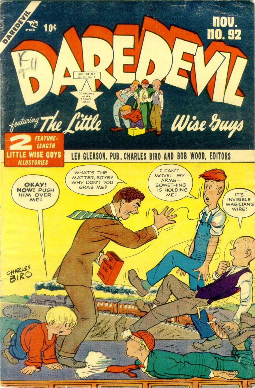 Comic Book Cover For Daredevil Comics 92