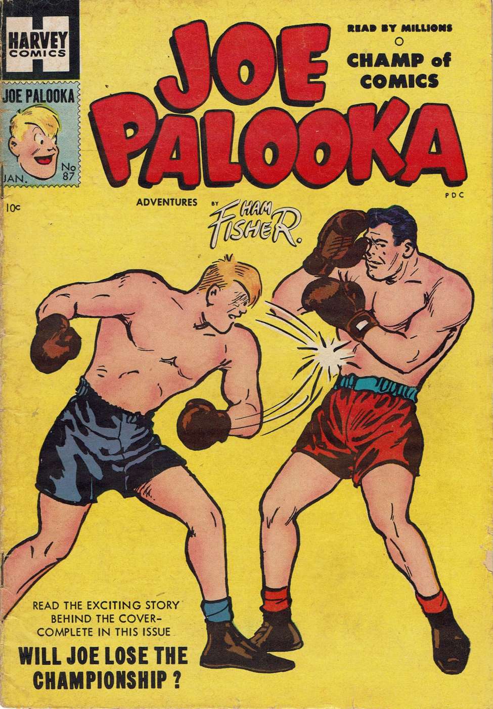Comic Book Cover For Joe Palooka Comics 87