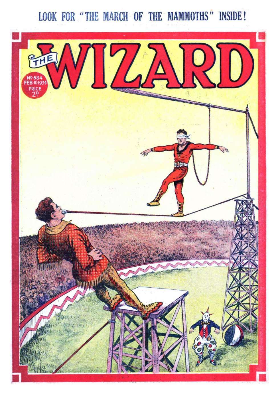 Comic Book Cover For The Wizard 584