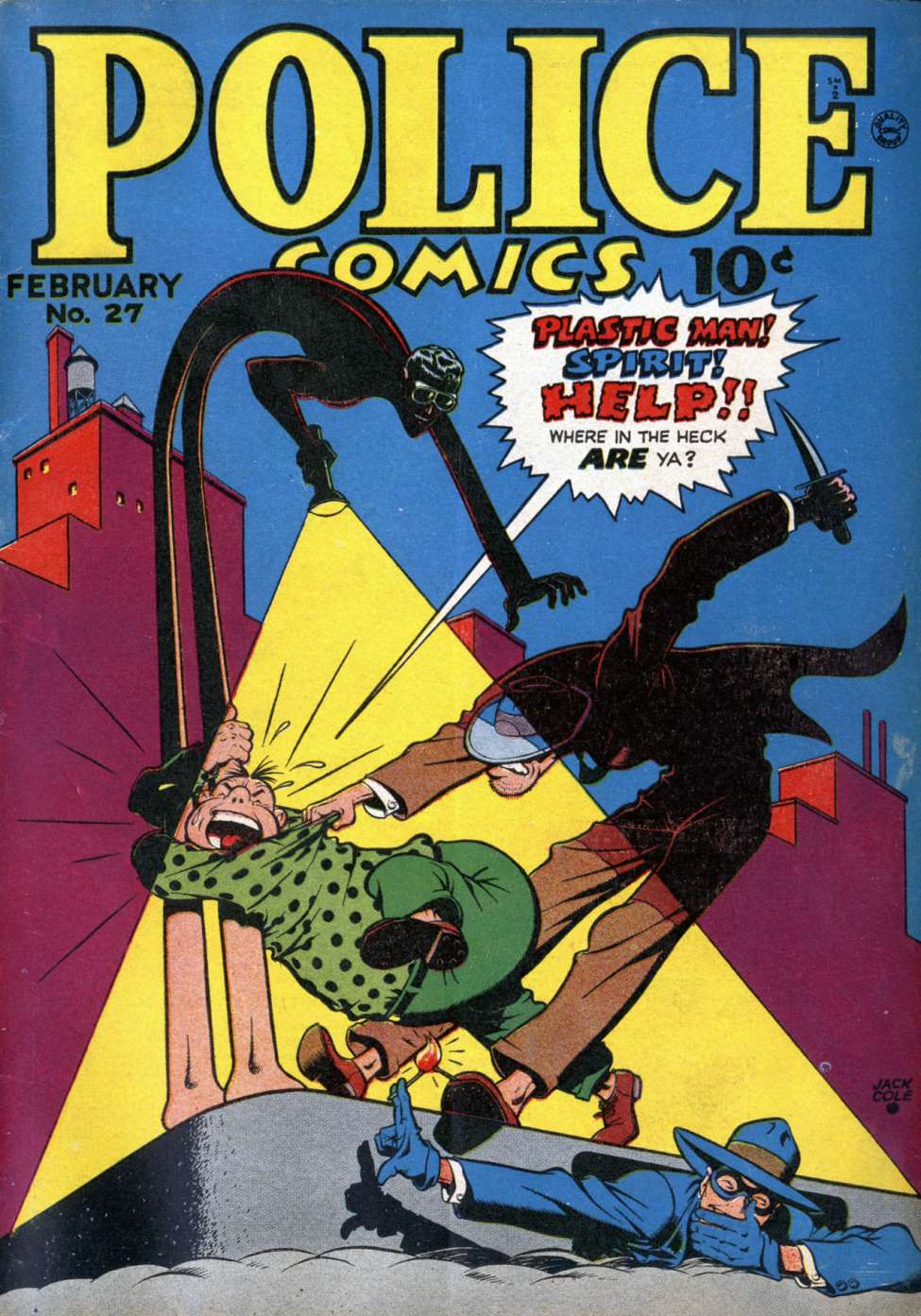 Comic Book Cover For Police Comics 27