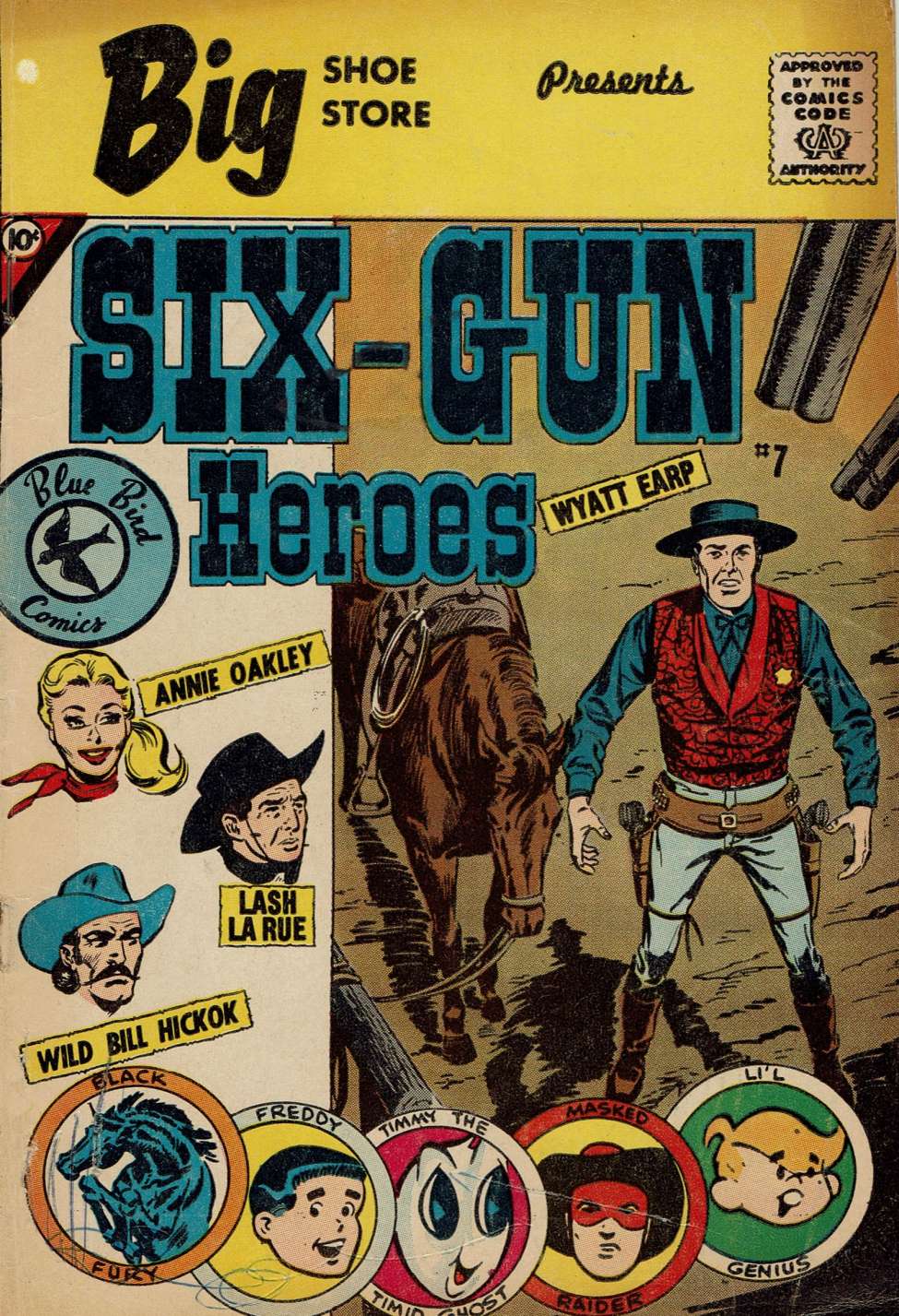 Book Cover For Six-Gun Heroes 7 (Blue Bird)